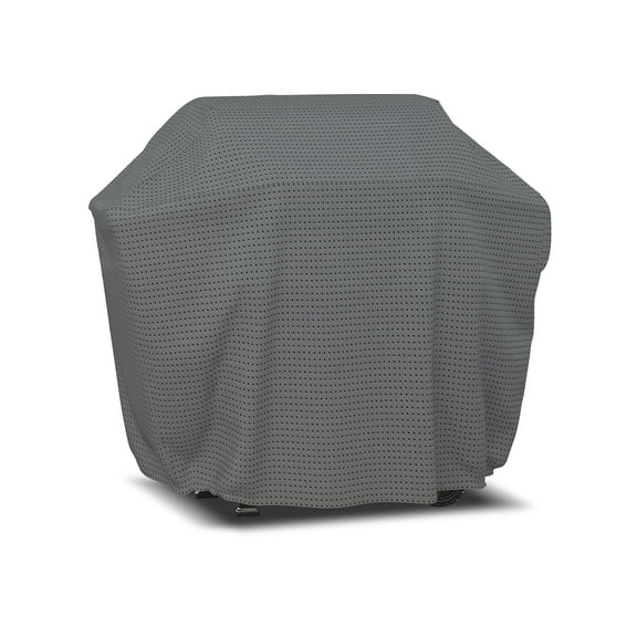 COVERS&ALL BBQ Grill Cover with Elastic, 160 GSM Duro Pro Breathable Non-Woven Fabric, Waterproof UV Resistant, Ideal for Indoors and Outdoors (70" W x 26" D x 48" H, Gray)