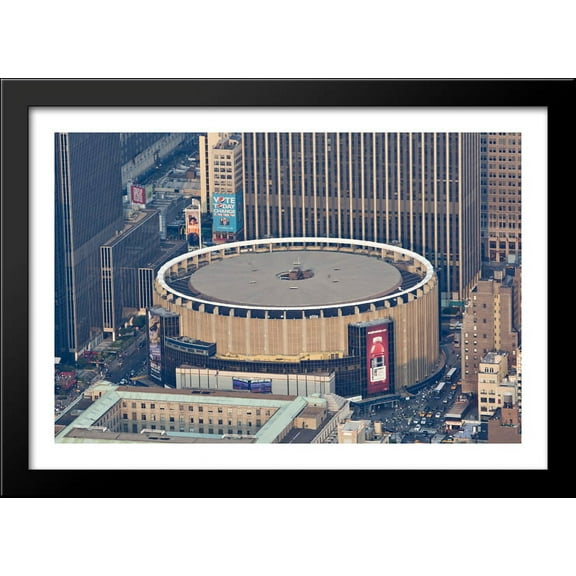 Madison Square Garden 40x28 Large Black Wood Framed Print Art - Home of the New York Knicks