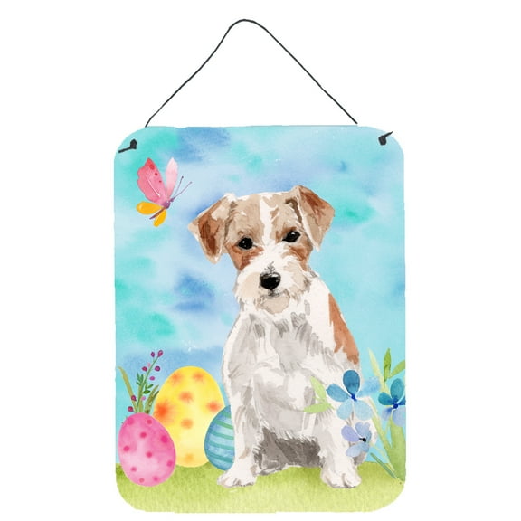 Wire Hair Jack Russell Easter Wall or Door Hanging Prints