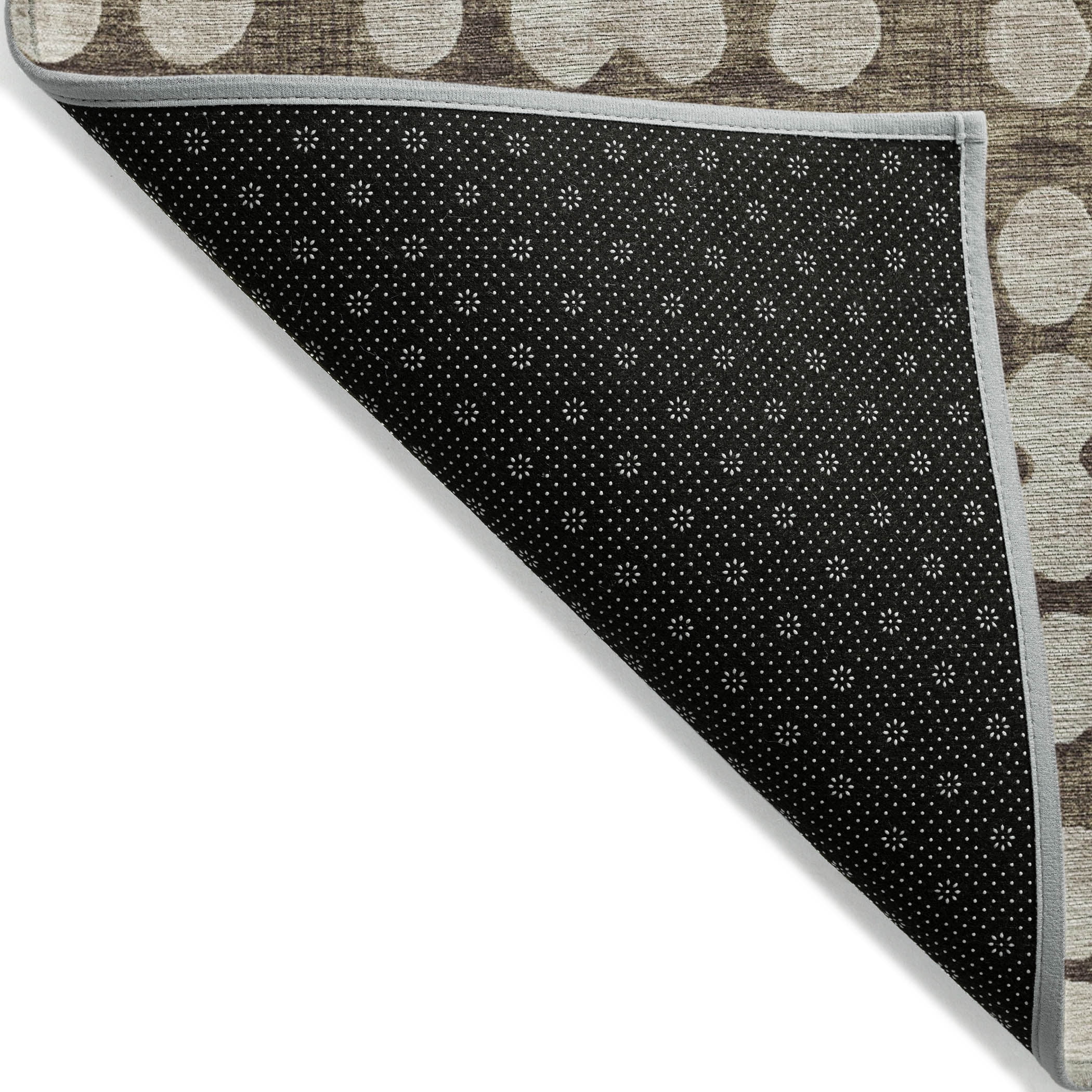 Addison Rugs Chantille Indoor/Outdoor Transitional Circles Brown Washable Runner Rug, 2'3" x 7'6"