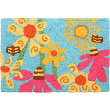 Jellybean Count Your Blossoms 20"x30" Washable Accent Rug JB-SB008