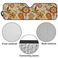 thumbnail image 6 of Uorisanigo Windshield Sunshade for Wrangler TJ JK Ethnic Floral Print Windshield Sun Shade Visor Mat for Jeep Wrangler Rubicon Sahara TJ JK JKU 2 Door & 4 Door Car Accessories, 6 of 7