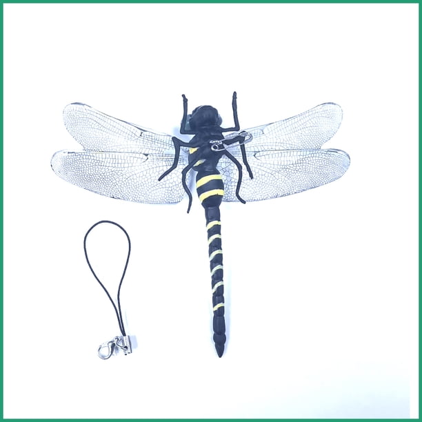 Juguete repelente de mosquitos para exteriores, modelo de libélula de simulación, repelente de mosquitos, longitud del ala 12 cm