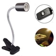 thumbnail image 2 of Reptile Heat Lamp Tortoise Basking Spot Lamp Turtle 360°Rotatable Light Clamp Flexible Ceramic Clip Desk Light Holder Socket With Dimmable Switch For Aquarium Pet Lizard, 2 of 5