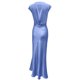 thumbnail image 5 of Vestido largo sin espalda con cuello en V de satén para mujer - Elegante para invitada de boda, 5 of 6