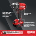 thumbnail image 2 of Llave de impacto CRAFTSMAN V20 RP inalámbrica de 1/2 pulgada y 4 Ah con cargador, 2 of 9