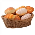 thumbnail image 5 of 5X Mimbre Ovalado Canasta de Pan Tejido, Cesta de Almacenamiento de 10.2 Pulgadas para Alimentos Fruta Cosmética Almacenamiento Mesa y Baño, 5 of 5