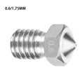 thumbnail image 2 of 3D Printer Nozzle Stainless Steel Extrude Head firm printer Mini Firm Printer Thread Removable Filament Nozzle, 0.6/1.75MM, 2 of 8
