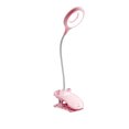 thumbnail image 2 of Lámpara de mesa Luz de lectura LED flexible de 6 W Luz de clip de protección ocular, Carga para teléfono, Carga y dirección de energía, Rosa kenally HA005011-05B, 2 of 6