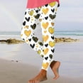 thumbnail image 5 of Jsaierl Women's Leggings Butt Lifting Love Heart Print Tights Activewear Legging Pants Stretch Slim Yoga Leggings Valentines Day Gifts for Women, 5 of 6