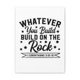 thumbnail image 3 of Scripture Walls 1 Corinthians 3:10-15 Build on The Rock Bible Verse Canvas Christian Wall Art Ready to Hang Unframed, 3 of 13