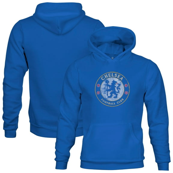 Youth 1863FC Blue Chelsea Color Badge Fleece Pullover Hoodie