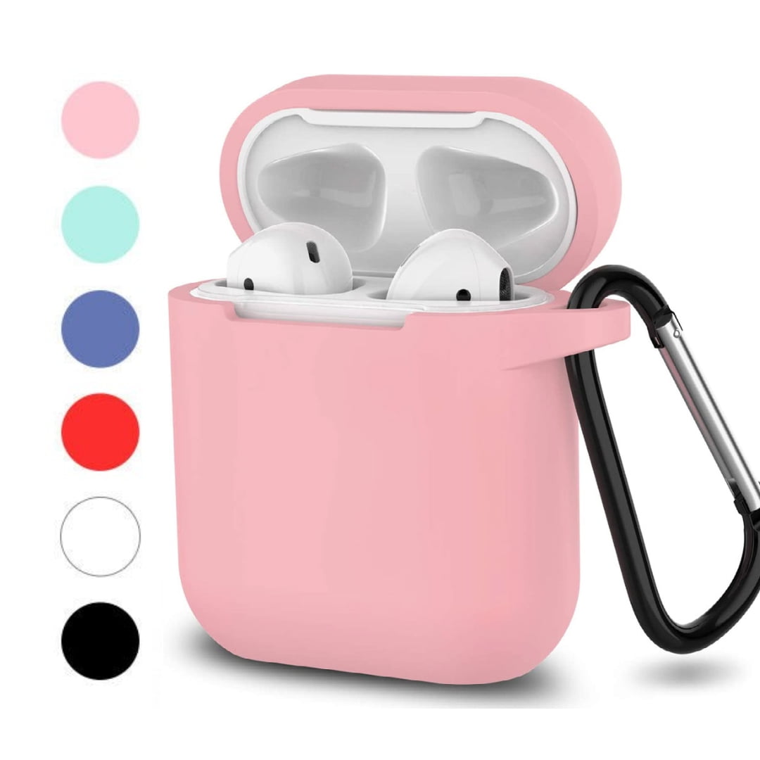 AirPods Case Silicone Protective Shockproof Case Cover Skins with Keychain Compatible with