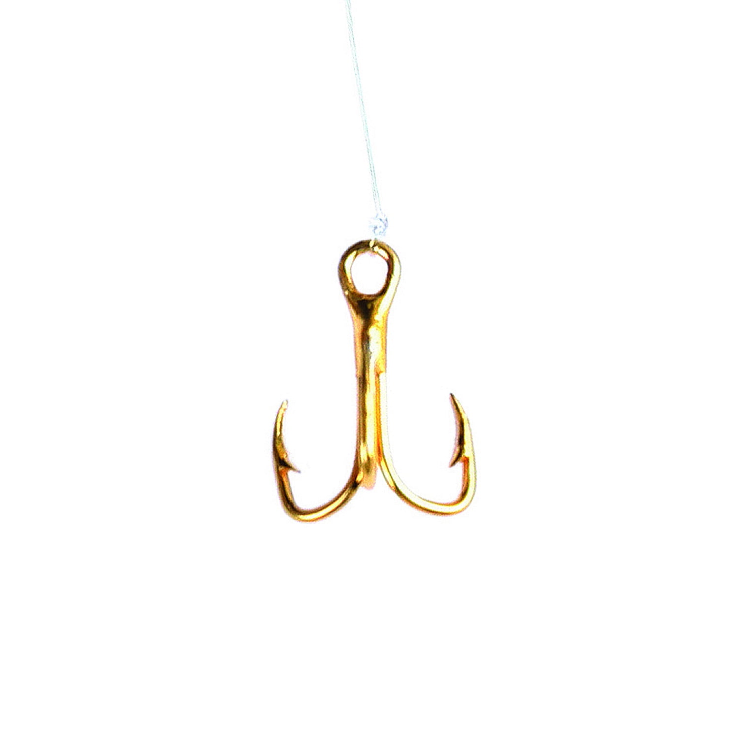 Eagle Claw 673H-14 Treble 18" Snell Hook, Gold Color Hooks