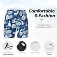 thumbnail image 3 of Balery Rose Flowers Mens Swim Trunks Swim Shorts for Men Quick Dry Inseam Beach Shorts with Compression Liner Pocket-Small, 3 of 9
