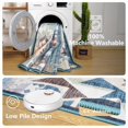 thumbnail image 6 of Junovo Area Rug 4'x6'Indoor Soft Rug Non Slip Rug for Living Room,Blue, 6 of 7