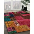 thumbnail image 2 of Ahgly Company Indoor Rectangle Abstract Cranberry Red Oriental Area Rugs, 2' x 4', 2 of 6