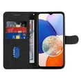 thumbnail image 6 of Compatible with Samsung Galaxy A14 5G Wallet Case, Protective Vintage Premium PU Leather Flip with Card Holders Kickstand & Wrist Strap Folio Case Cover for Men Women for Galaxy A14 5G, Black, 6 of 10