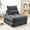 Dark Gray, variant on BEHOST 70" Corduroy Convertible Futon Sofa Bed, Folding Couch Sleeper for Small Spaces, Dark Gray
