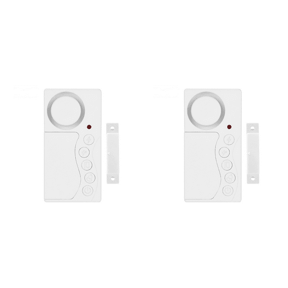 2X Door Opening Sensor Wireless Time Delay Door Alarm Door Sensor Door and Window Security Alarm Home Security
