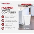 thumbnail image 2 of Rev-A-Shelf RV-35-52 Poubelle de Rechange de 35 Qt pour Systèmes de Déchets Extractibles, 2 of 8