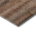 thumbnail image 3 of Addison Rugs Mayfield Premium Machine Washable Transitional Stripes Copper Rectangle Rug, 8' X 10' Machine Washable Transitional Stripes Copper Oversized Sherpa Throw Blanket, 3 of 6