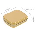 thumbnail image 3 of 20pcs Rectangular Candy Case Tinplate Jewelry Boxes Small Objects Organizer Small Tin Box, 3 of 8