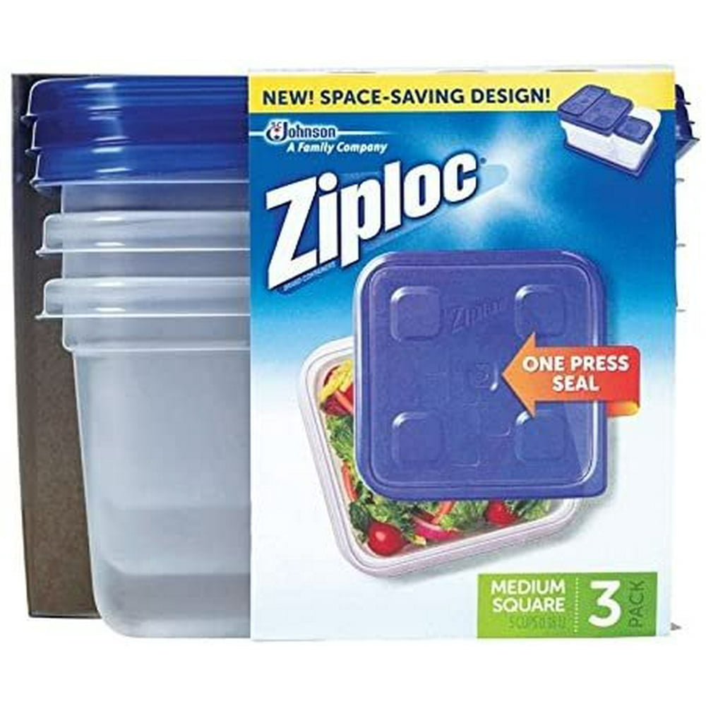 Ziploc 70937 Medium Square Container 3 Count