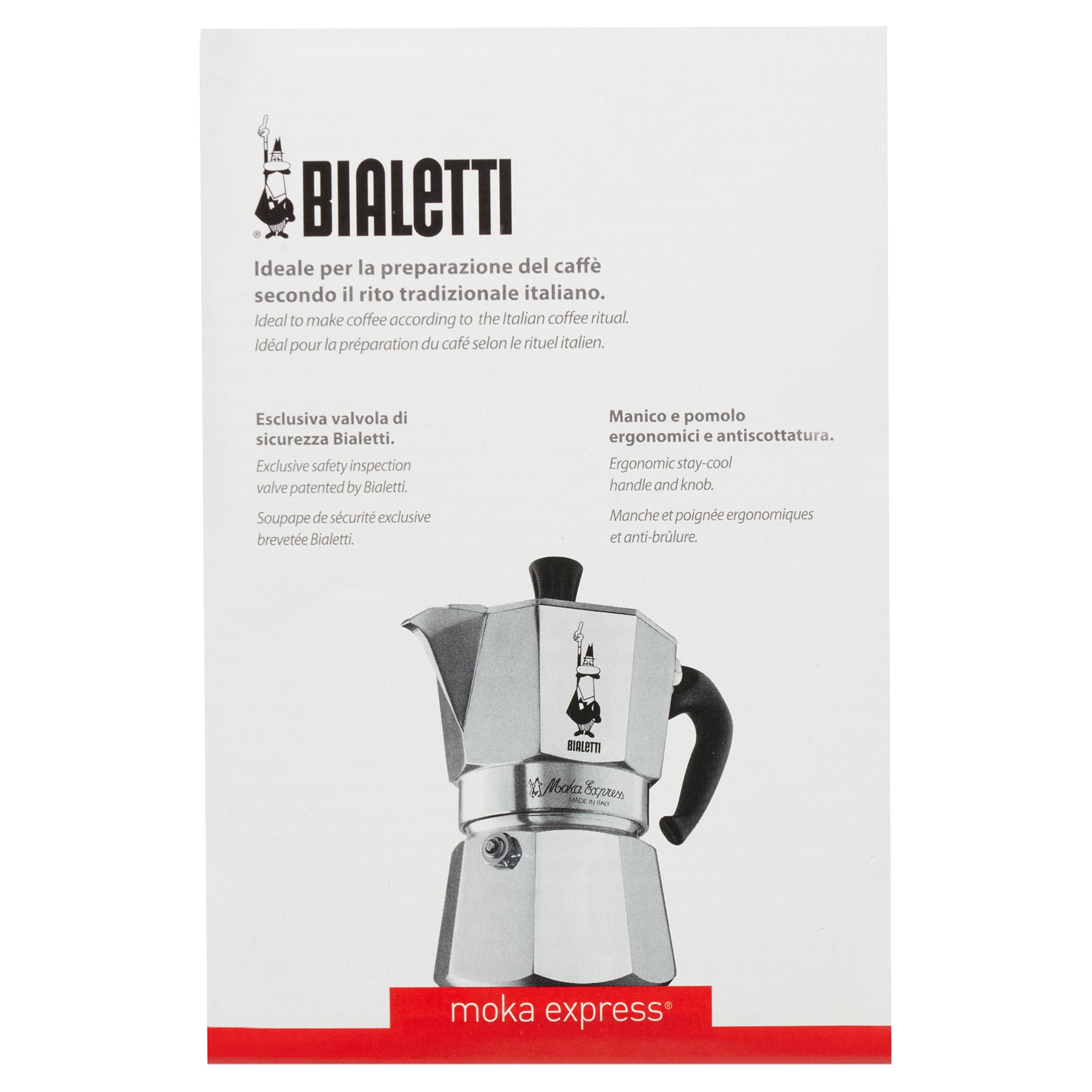 BIALETTI ALUMINUM ESPRESSO MAKER for 3 cups electric espresso maker MO –  Bohnenfee