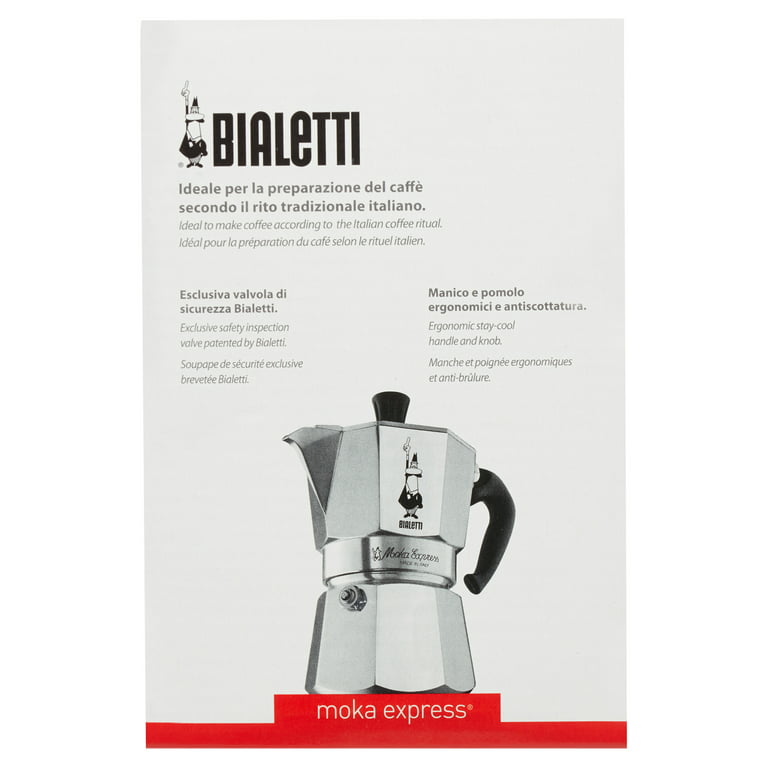 Bialetti - Cafétière espresso moka 3 tasses I love coffee - Café