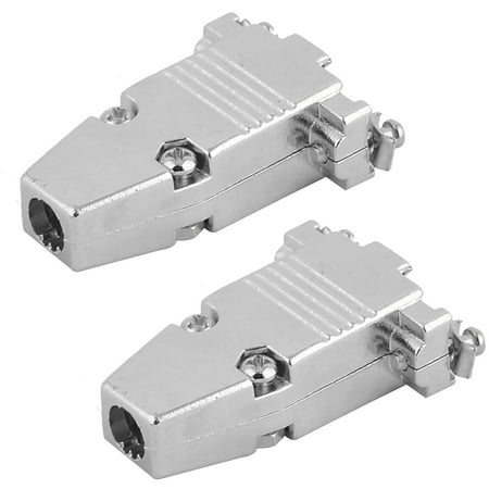D-sub Connector Housing - 2Pcs Aluminium DB9 D-SUB 25Pin Connector Backshell Shell Cover Hood Housing