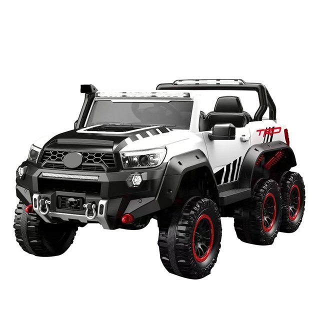 carro eléctrico montable todo terreno tipo toyota, tracción 6x6 12volteos