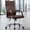 brown, variant on Lacoo Mid-Back Faux Leather Office Desk Chair Executive Conference Task Chair with Arms, Black