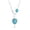 Mint Green 1PCS, variant on Bohemian Exotic Heart Shape Turquoise Necklace Plated With Ancient Silver Alloy