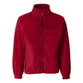 thumbnail image 1 of Sierra Pacific Mens Fleece Full-Zip Jacket, 2X, Red, 1 of 5