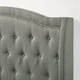 thumbnail image 3 of Intercon Furniture Rhyan Modern Fabric Queen Upholstered Bed in Rhyan Smoke Gray, 3 of 4