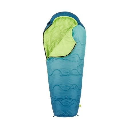 Firefly! Outdoor Gear Youth Mummy Sleeping Bag - Blue/Green (70 in. x 30 in.)