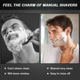 thumbnail image 4 of SHENMO Stainless Steel Long Handle Double Edge Safety Razor for Men's Face and Body Shaving, 4 of 5