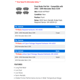 thumbnail image 2 of Front Brake Pad Set - Compatible with 2002 - 2005 Mercedes-Benz C230 2003 2004, 2 of 2