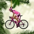 thumbnail image 3 of Personalized Bike Riding Ornament Personalized Girl Bike Riding Christmas Acrylic Flat Ornament Bike Riding Player, Bike Riding Christmas Ornament Gifts for Bike Riding (BR 3) - 3387 (Purple), 3 of 7