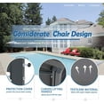 thumbnail image 2 of Sobaniilo 4-Piece Textilene Patio Furniture Set, Grey, 2 of 7