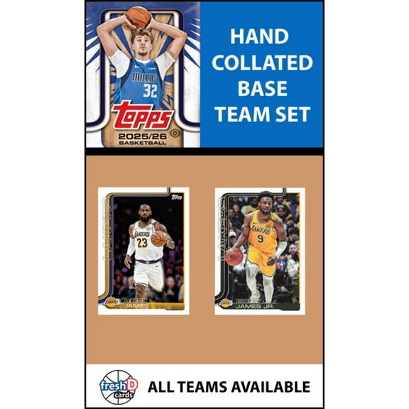 2025-26 Topps Flagship Team Set LA Lakers LeBron James