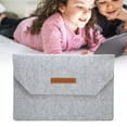 thumbnail image 4 of Felt Tablet Sleeve Bag, Layered Storage Large Capacity Soft Inner Tablet Felt Bag  For Travelling, 4 of 8