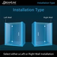 thumbnail image 4 of DreamLine Unidoor-X 72-72 1/2 in. W x 72 in. H Frameless Hinged Shower Door in Oil Rubbed Bronze, 4 of 13