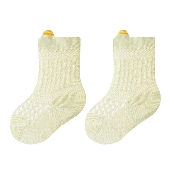 REDARER Baby Cat Ears Socks - Soft Breathable Mesh Socks for & Toddlers, Stretchy Cotton Crew Socks for Boys & Girls