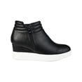 thumbnail image 3 of Journee Collection Womens Remmy Faux Leather Wedges Ankle Boots, 3 of 3