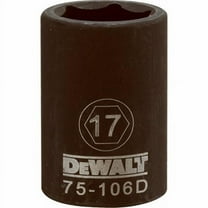 Stanley Consumer Tools 233325 0.5 in. Drive 17 mm 6 Point Impact Socket