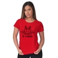 thumbnail image 4 of Heartbeat of a Hunter Cute Womens Slim Fit Graphic Tee Brisco Brands S, 4 of 5