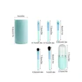 thumbnail image 2 of 6-in-1 Mini Brush Kit with Holder & Mirror for Complete Cosmetic Functions Portable Travel Makeup Brush Set, 2 of 4