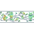 thumbnail image 2 of Dundee Deco Prepasted Wallpaper Border - Kids Forest Animals Gold, Blue, White, Pink, 15 ft x 9 in, 2 of 4